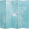 vidaXL - Kamerscherm - inklapbaar - vlinder - 200x170 - cm - blauw