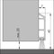 Ellen Matic Dorpelstrip Borstel - Wit -100 cm