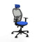 Piqueras y Crespo 1D036N2 - Bureaustoel - Hoofdsteun en verstelbare hoogte - Blauw
