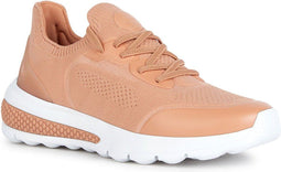 GEOX D SPHERICA ACTIF - Lage sneakers - Dempende ademende hi-tech - peach