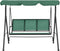 vidaXL Schommelbank 170 cm textileen en staal groen