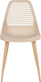 MONTELLO - Set van 4 stoelen - Beige - Synthetisch materiaal