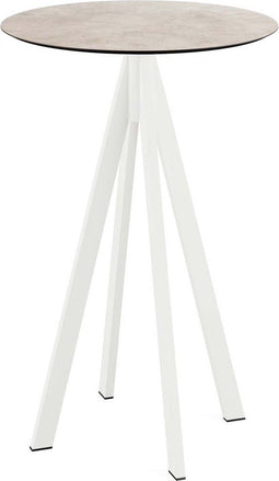 Infinity Statafel Wit Frame + Moonstone HPL 70 cm - Essentials 120051370