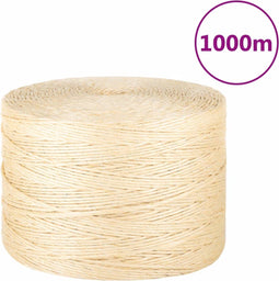 vidaXL - Touw - 3 - mm - 1000 - m - 100% - sisal