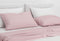 Zohome Kussensloop Satinado - Kussenhoes van 80x80 cm - Set van 2 stuks - 100% Katoen-Satijn - Roze