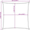 vidaXL - Zonnezeil - 160 - g/m² - 2,5x2,5 - m - HDPE - antracietkleurig