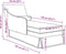 vidaXL - Chaise - longue - met - bolster - en - rechterarmleuning - fluweel - crème