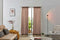 Larson - Velvet Gordijnen - 2.8m x 2.5m - Haken - Roze