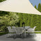 ProGarden Schaduwdoek driehoek 3,6x3,6x3,6 m crèmekleurig