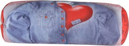 Eddy Toys kussen hartje - Zacht kussen - Rood/blauw