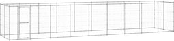 vidaXL - Hondenkennel - 21,78 - m² - gegalvaniseerd - staal