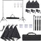 vidaXL - Fotostudioset - met - verlichtingsset