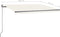 vidaXL - Luifel - automatisch - met - LED - en - windsensor - 450x300 - cm - crèmekleur