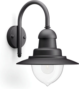 Philips Raindrop - Buitenwandlamp - Spatwaterdicht IP44 - Zwart