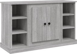 vidaXL - Dressoir - 100x35,5x60 - cm - bewerkt - hout - grijs - sonoma - eikenkleurig