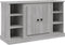 vidaXL - Dressoir - 100x35,5x60 - cm - bewerkt - hout - grijs - sonoma - eikenkleurig