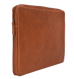 Bluebuild - Laptop cover 17 inch - Leer cognac - Breedte 41 cm