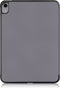 Lunso - Geschikt voor iPad 10 (2022) - Tri-Fold Bookcase hoes - Grijs