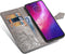 Hoesje Met Pasjeshouder Geschikt voor Motorola One Hyper - Mandala Bookcase - Grijs
