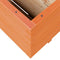 vidaXL - Plantenbak - 110x110x49,5 - cm - massief - grenenhout - wasbruin