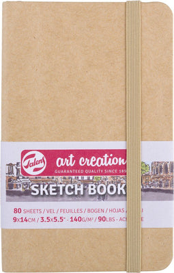 Talens Art Creation - Schetsboek 80 vellen 140g 9x14cm kraft