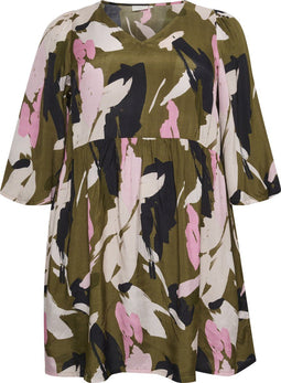 Kaffe Curve KCrosana Tunic - Dames Tuniek - Viscose 50% - Maat 44