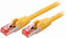 CAT6 Netwerkkabel - RJ45 Male - RJ45 Male - S/FTP - 0.50 m - Rond - LSZH - Geel - Envelop