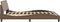 vidaXL - Bedframe - met - hoofdbord - kunstleer - cappuccinokleurig - 160x200 - cm