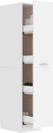 vidaXL - Apothekerskast - 30x42,5x150 - cm - spaanplaat - wit
