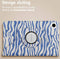 imoshion Tablet Hoes Geschikt voor Samsung Galaxy Tab A9 8.7 inch - imoshion 360° Draaibare Design Bookcase 2.0 - Meerkleurig /White Blue Stripes
