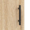 vidaXL - Hoge - kast - 69,5x31x115 - cm - bewerkt - hout - sonoma - eikenkleurig