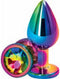 NS Novelties - Rear Assets Mulitcolor M - Anal Toys Buttplugs Meerkleurig