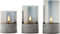 Brilliant Bougie Batterij - Tafellamp - LED - Flickering Candle Light Set - Grijs/Smoke - IP44