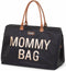 Childhome - Mommy Bag ® - Verzorgingstas - Zwart - Goud - Multifunctioneel - Grote Capaciteit - Inclusief Accessoires