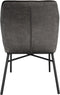 D - Livingfurn - Eetkamerstoel Jossie Mokka - Stof / Gecoat Staal