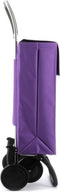 Boodschappentrolley-ROLSER JEAN LN -MAUVE (43 L) -winkelwagen-boodschapentrolley 43 L - boodschappen kar- boodschappentas op 4 wielen- boodschappen wagentje vouwkratten - boodschappentassen
