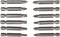 Brüder Mannesmann M54375 - Boor- en bitset 74-delig - Metalen bits en boren - Zwart en grijs (1 set)