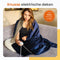 Goliving Elektrische Fleece Deken - Warmtedeken - 120 Watt - 3 Warmtestanden - 160 x 120 cm - Blauw