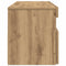 vidaXL - Tv-meubel - met - LED - 120x35x40 - cm - bewerkt - hout - artisanaal - eiken