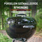 Weber Bar-B Kettle - Houtskoolbarbecue Ø 47 cm - Zwart - 2 Duurzame wielen - Dekselthermometer - 2 Gereedschapshaken