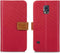 iMoshion Hoesje Geschikt voor Samsung Galaxy S5 Plus / S5 Neo / S5 Hoesje Met Pasjeshouder - iMoshion Luxe Canvas Bookcase - Rood