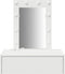 vidaXL - Wandkaptafel - met - LED-verlichting - - - Wit