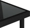 vidaXL - Tuintafel - 80x80x72 - cm - glas - en - staal - zwart