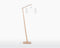 GOOD&MOJO Vloerlamp Andes - Bamboe/Wit - 72x47x176cm - Scandinavisch,Bohemian - Staande lampen voor Woonkamer - Slaapkamer