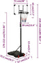 vidaXL Basketbalstandaard 216-250 cm polycarbonaat transparant