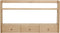 HÜBSCH INTERIOR - FSC® eiken houten tijdschriftenrek met 3 opberglaadjes - 74x12xh40cm