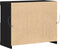 vidaXL - Dressoir - met - LED - Verlichting - Zwart - Eiken - 81x37x67 - cm