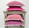 Dutch Decor BURTO - Kussenhoes 45x45 cm - gewassen katoen - Red Plum - donkerroze - met rits - zonder binnenkussen