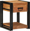 vidaXL - Nachtkast - 40x40x50 - cm - Massief - Acaciahout