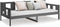 vidaXL - Slaapbank - massief - grenenhout - grijs - 90x190 - cm